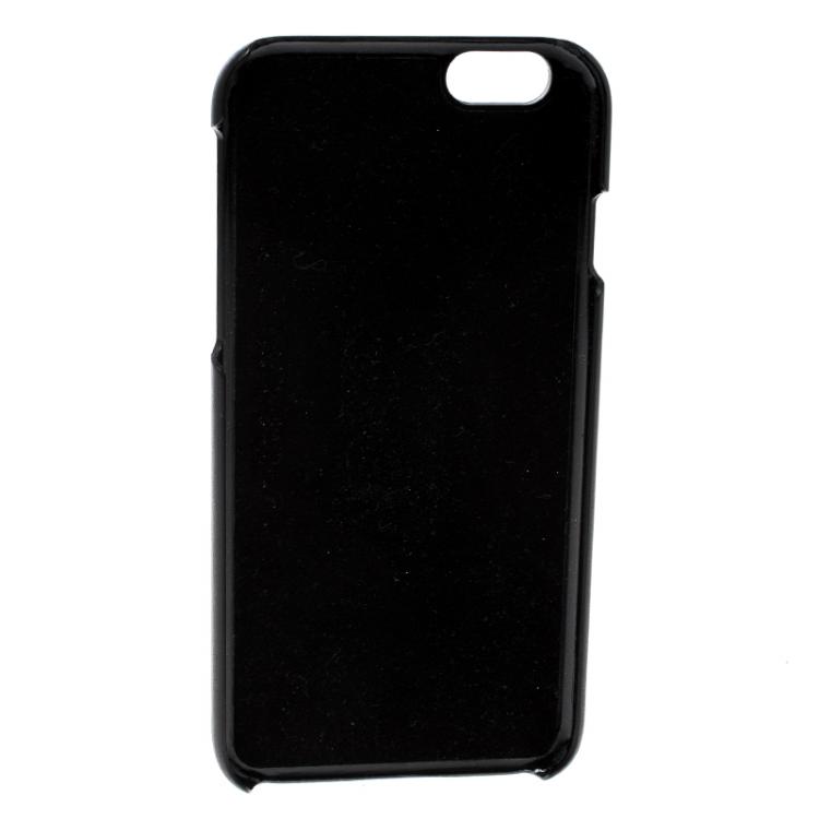 Pre Owned Dolce and Gabbana Black Cactus Print iPhone 6 Case