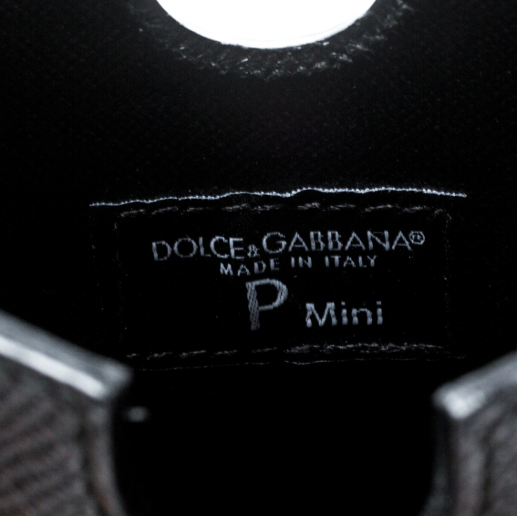 Pre Owned Dolce and Gabbana Black Leather iPad Mini Case
