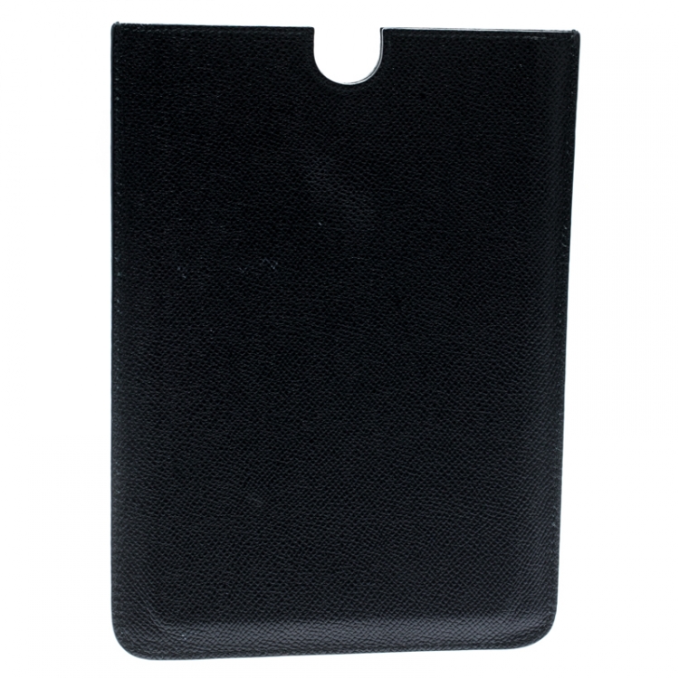 Pre Owned Dolce and Gabbana Black Leather iPad Mini Case
