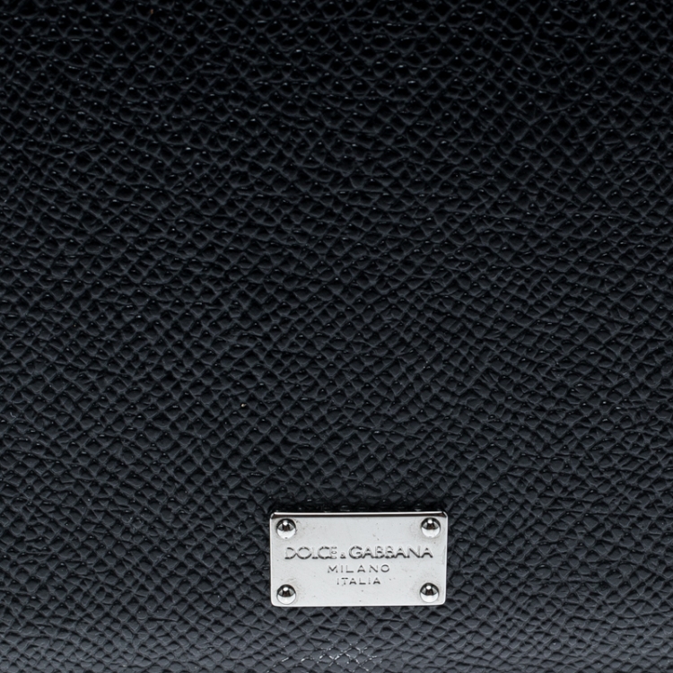 Pre Owned Dolce and Gabbana Black Leather iPad Mini Case