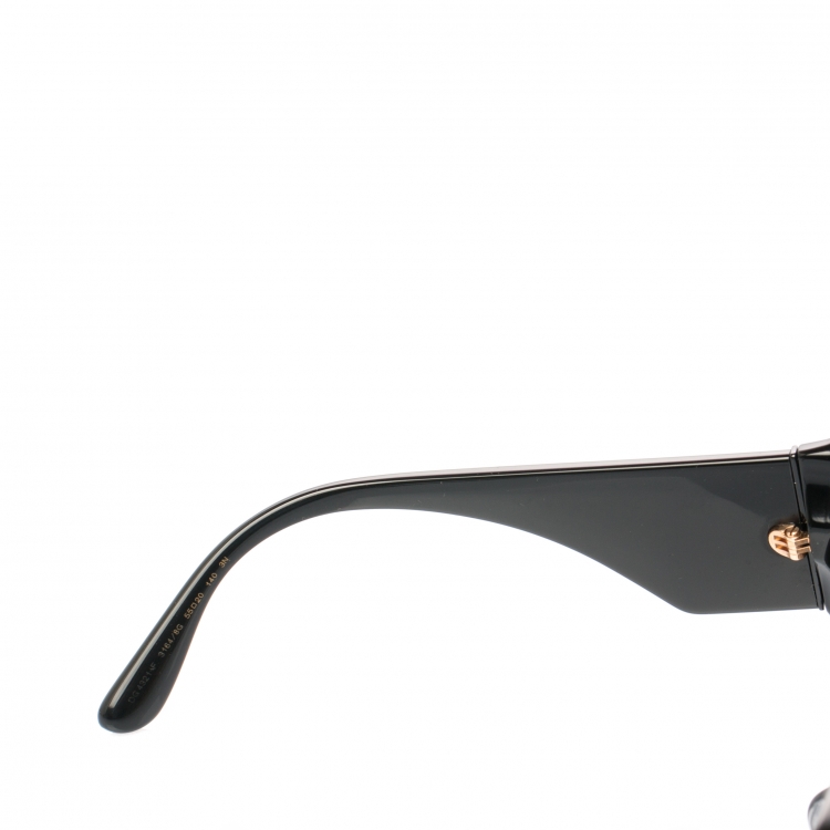 Pre Owned Dolce & Gabbana Rose Printed/ Black Gradient DG4321-F Rose Collection Cat Eye Sungalsses