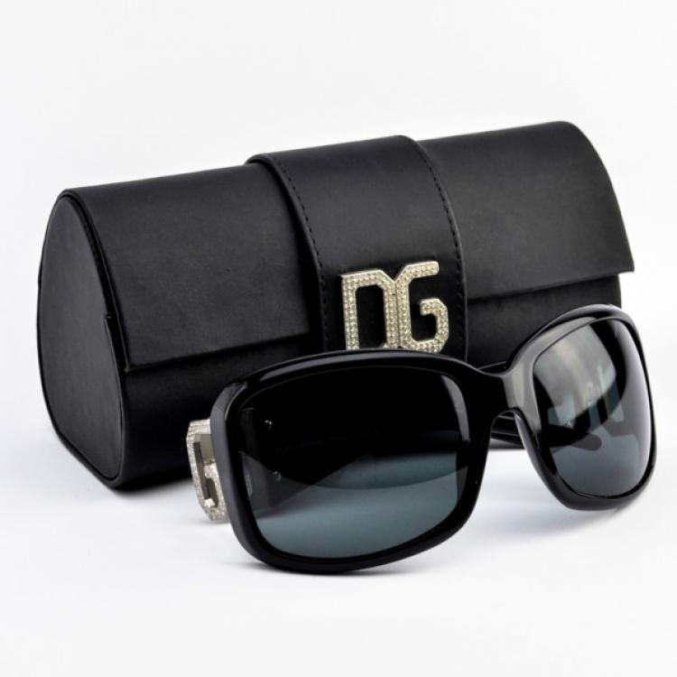 Pre Owned Dolce and Gabbana Black DG 4005B Women Sunglasses