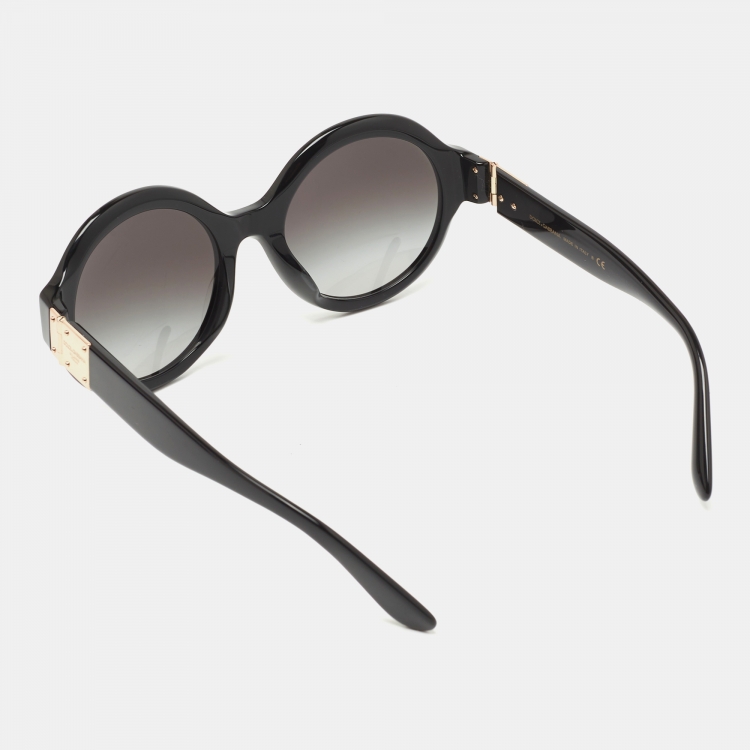 Pre Owned Dolce & Gabbana Black Gradient DG4331-F Round Sunglasses