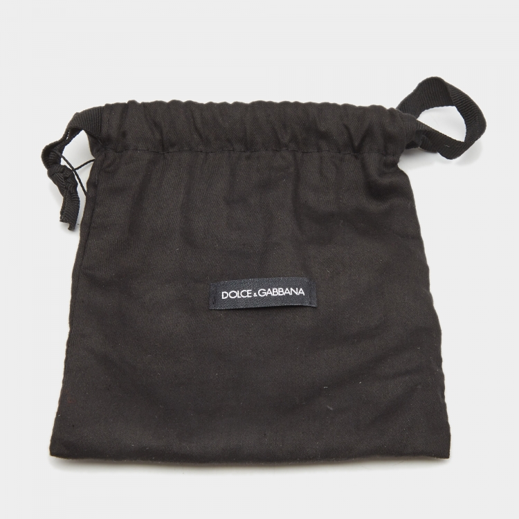 Pre Owned Dolce & Gabbana Beige/Emerald Leather and Suede Crystals Embellishment Slim Buckle Belt