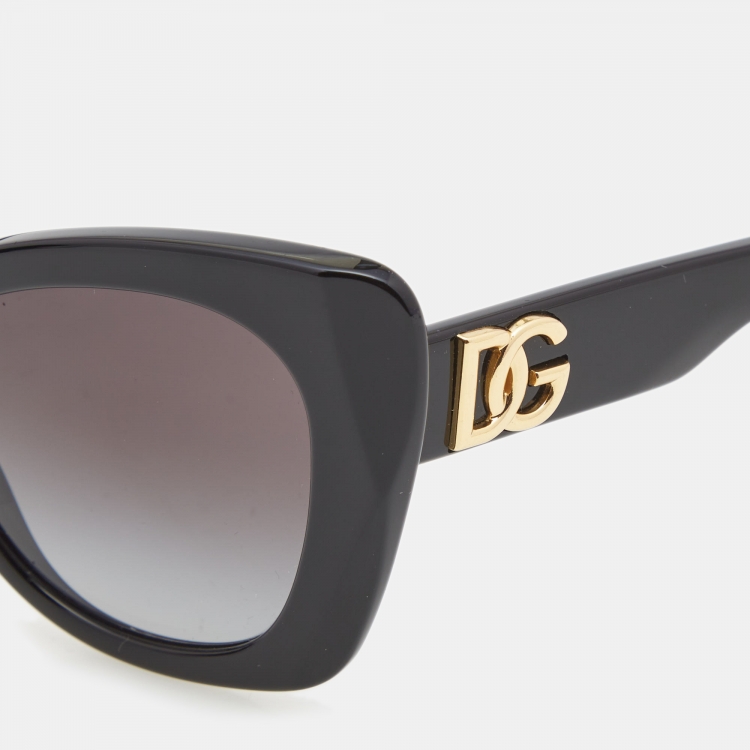 Pre Owned Dolce & Gabbana Black DG4405 Butterfly Sunglasses