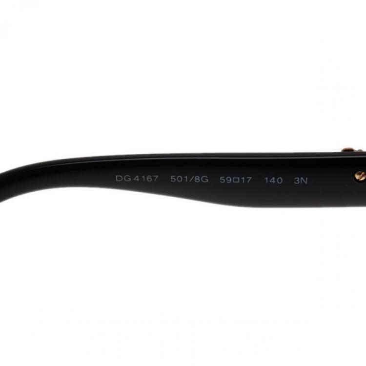 Pre Owned Dolce and Gabbana Black Sicilian Baroque Sunglasses