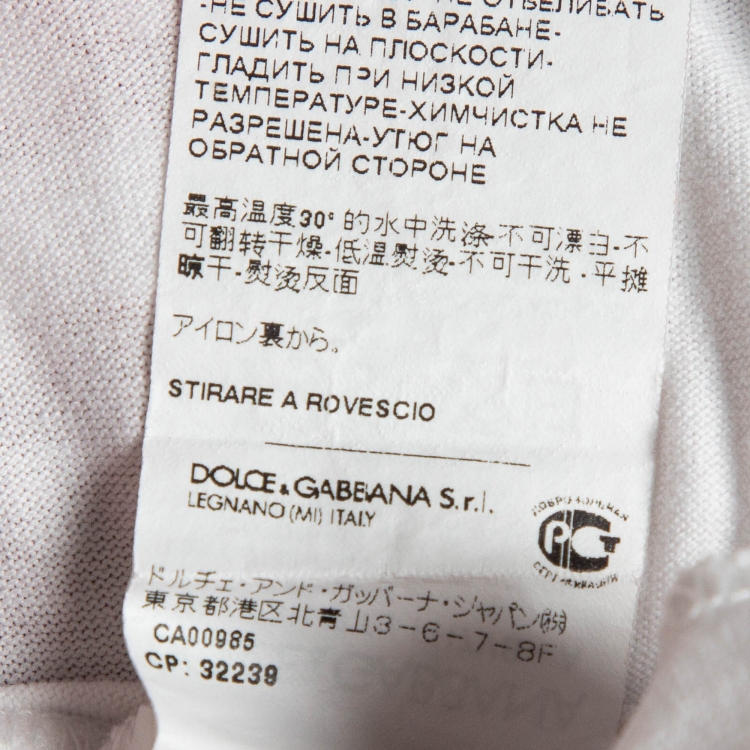 Pre Owned Dolce & Gabbana White Queen of Hearts Print Cotton Tank Top XS