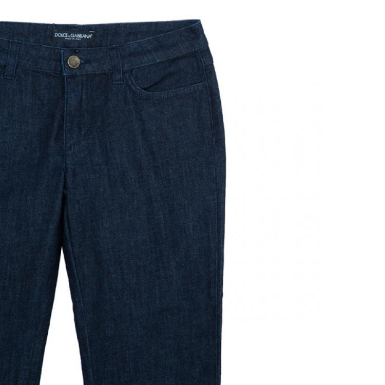 Pre Owned Dolce and Gabbana Dark Blue Denim Jeans M