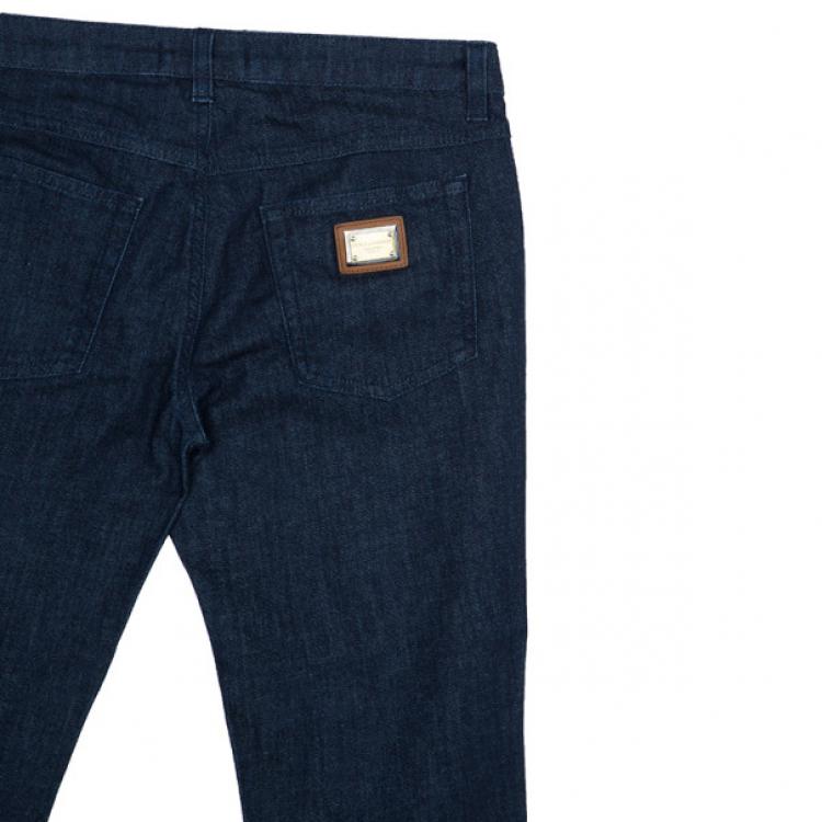 Pre Owned Dolce and Gabbana Dark Blue Denim Jeans M