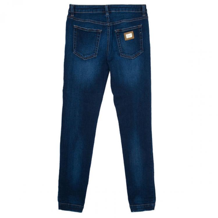 Pre Owned Dolce and Gabbana Blue Denim Jeans M