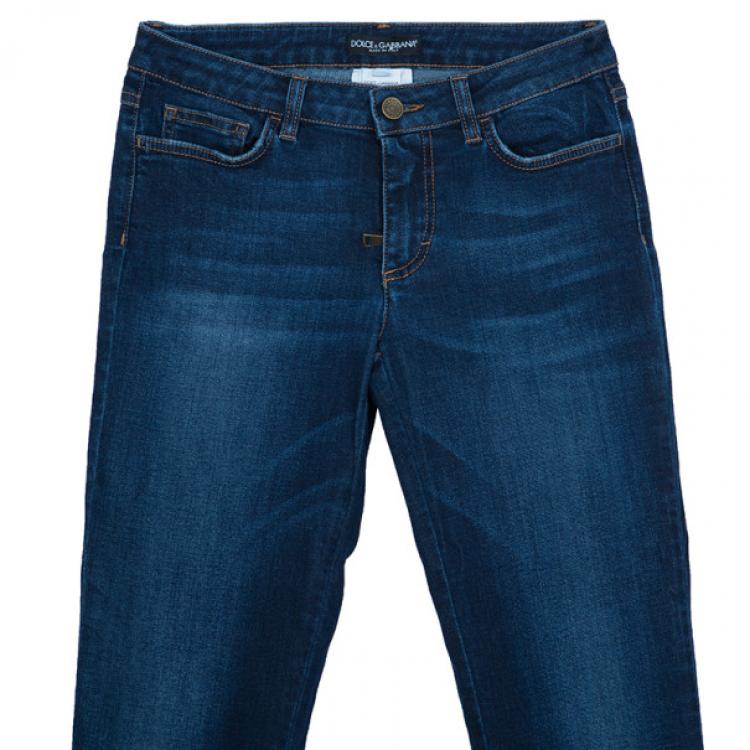 Pre Owned Dolce and Gabbana Blue Denim Jeans M