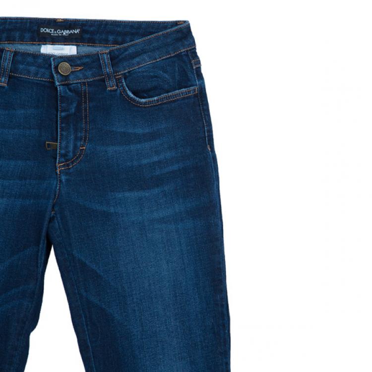 Pre Owned Dolce and Gabbana Blue Denim Jeans M