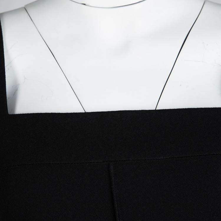 مملوكة مسبقًا Dolce and Gabbana Black Wool Sleeveless Dress S