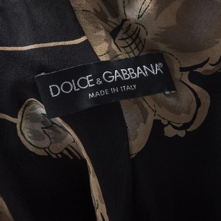 Pre Owned Dolce and Gabbana Purple Velvet Double Breasted Blazer S