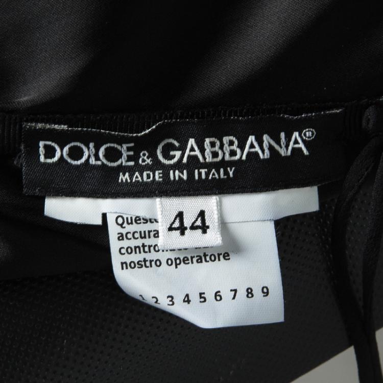 Pre Owned Dolce And Gabbana Leopard Print Ruched Sleeveless Dress M