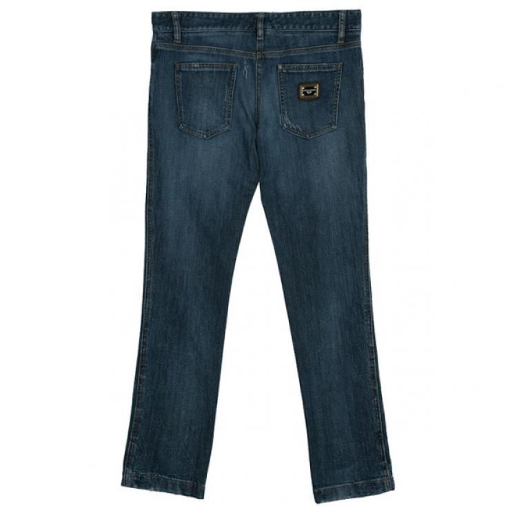 Pre Owned Dolce and Gabbana Low Rise Jeans M
