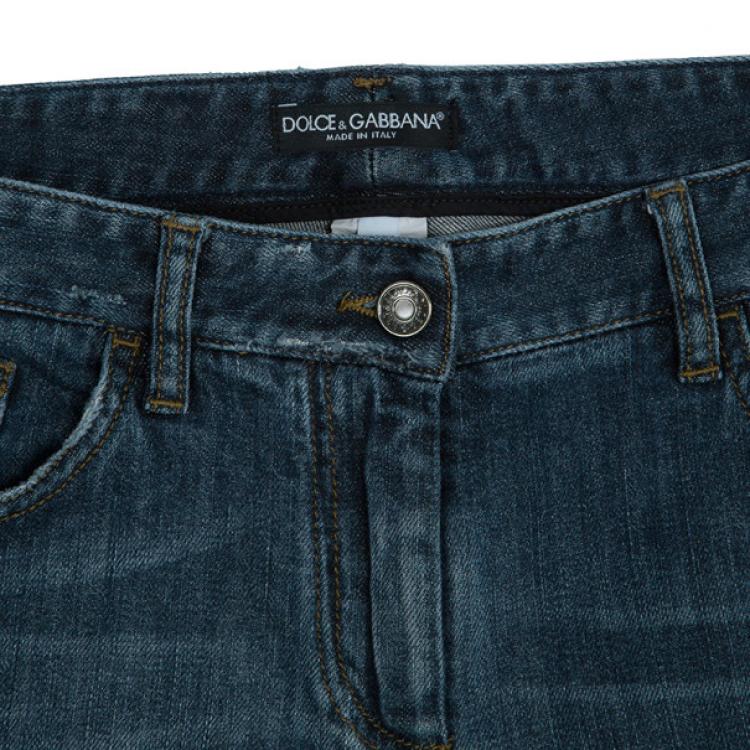 Pre Owned Dolce and Gabbana Low Rise Jeans M
