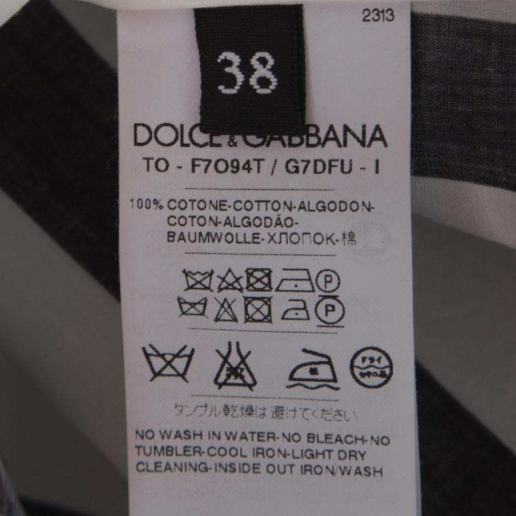 Pre Owned Dolce and Gabbana White Cotton Wisteria Print Sleeveless Top S
