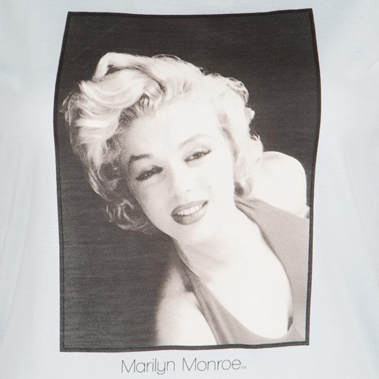 مملوكة مسبقًا Dolce and Gabbana Blue Marilyn Monroe Tank Top S