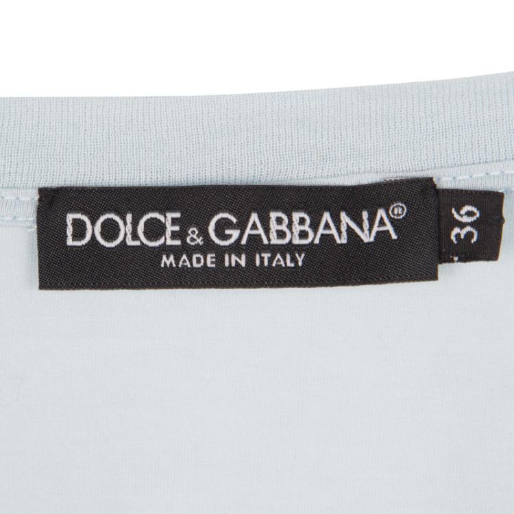 مملوكة مسبقًا Dolce and Gabbana Blue Marilyn Monroe Tank Top S