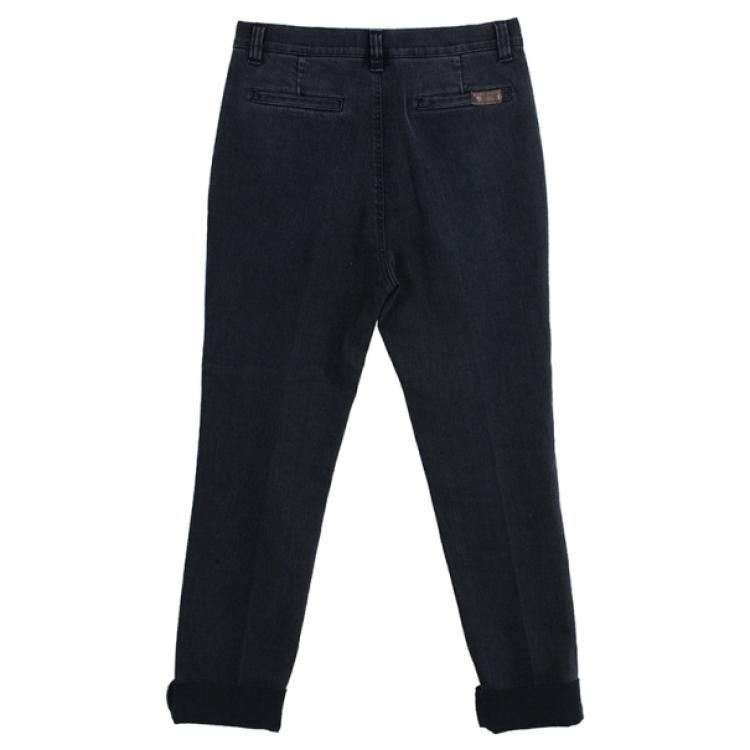 Pre Owned Dolce and Gabbana Black Jeans S