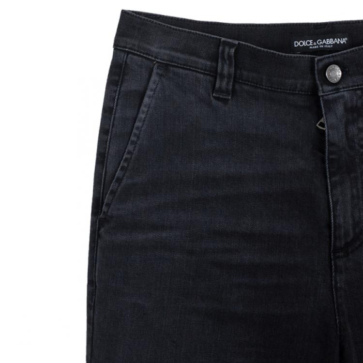 Pre Owned Dolce and Gabbana Black Jeans S
