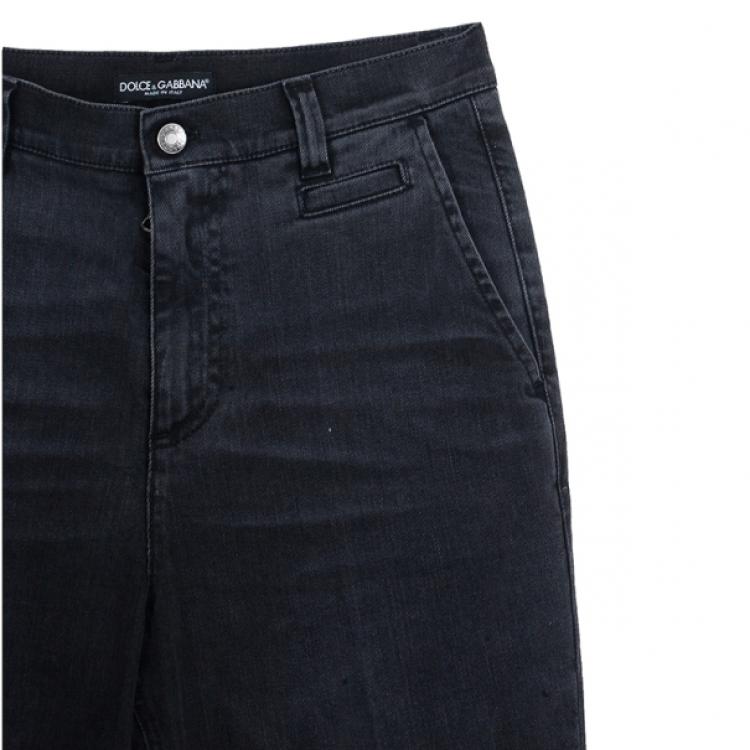 Pre Owned Dolce and Gabbana Black Jeans S
