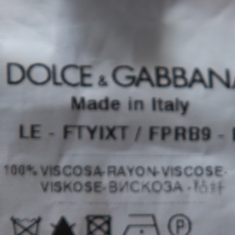 مملوكة مسبقًا Dolce and Gabbana Multicolor Sicilian Print Pants S