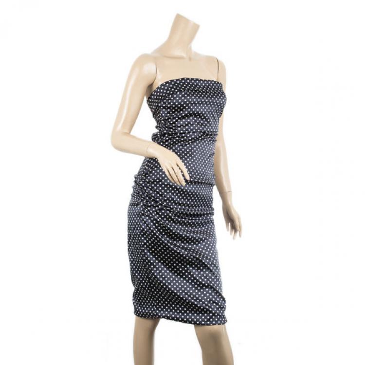 Pre Owned Dolce and Gabbana Pois Dress M