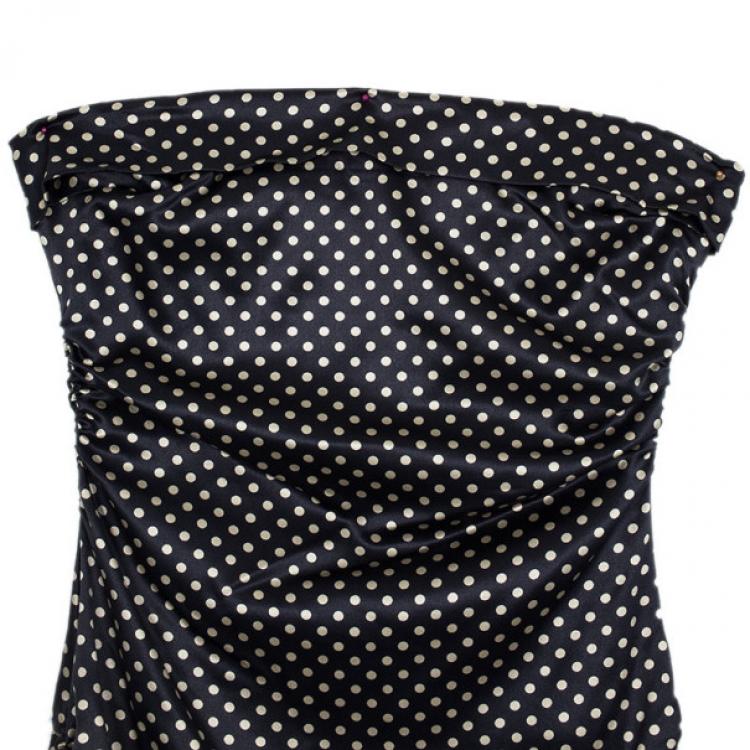 Pre Owned Dolce and Gabbana Pois Dress M