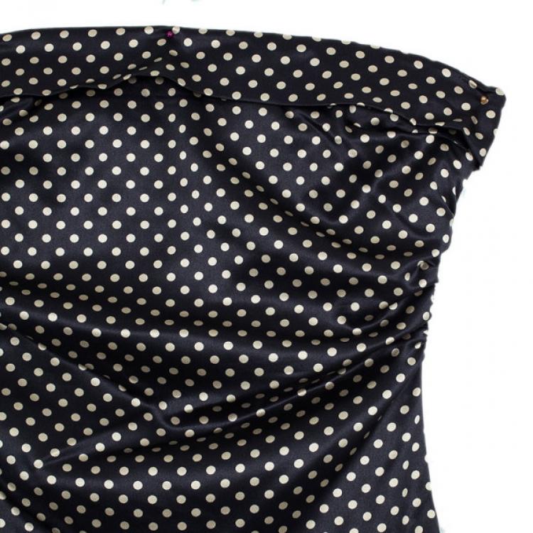 Pre Owned Dolce and Gabbana Pois Dress M