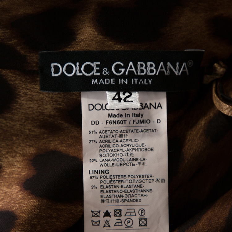 Pre Owned Dolce & Gabbana Black Floral Jacquard Sleeveless Scoop Neck Dress M
