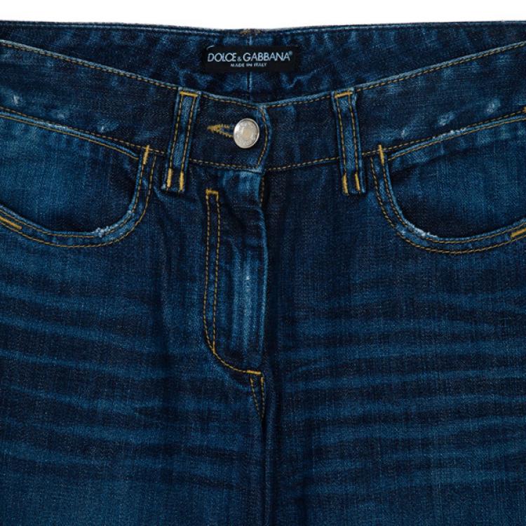 Pre Owned Dolce and Gabbana Denim Blue Jeans M