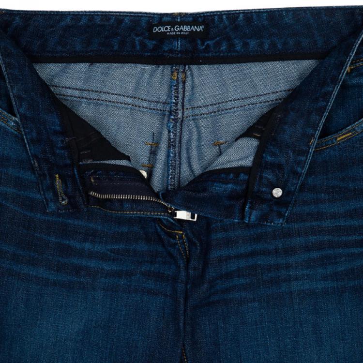 Pre Owned Dolce and Gabbana Denim Blue Jeans M