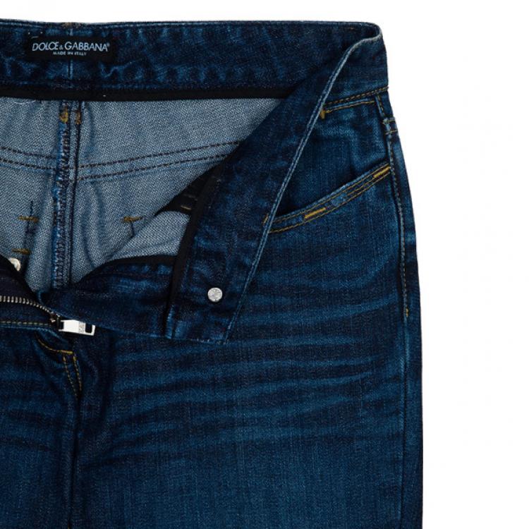 Pre Owned Dolce and Gabbana Denim Blue Jeans M