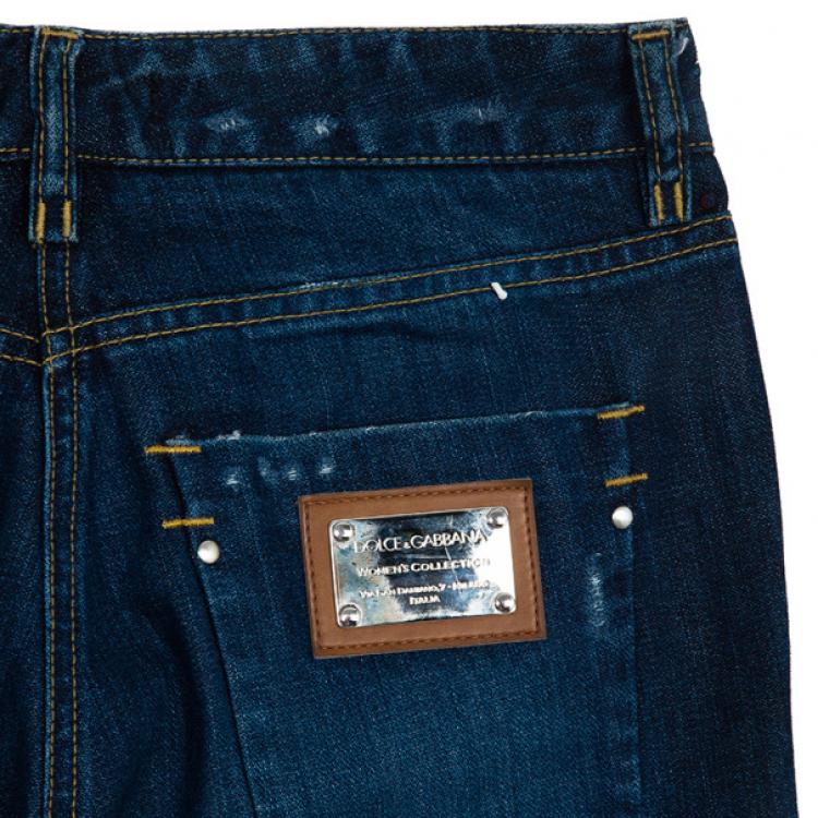 Pre Owned Dolce and Gabbana Denim Blue Jeans M