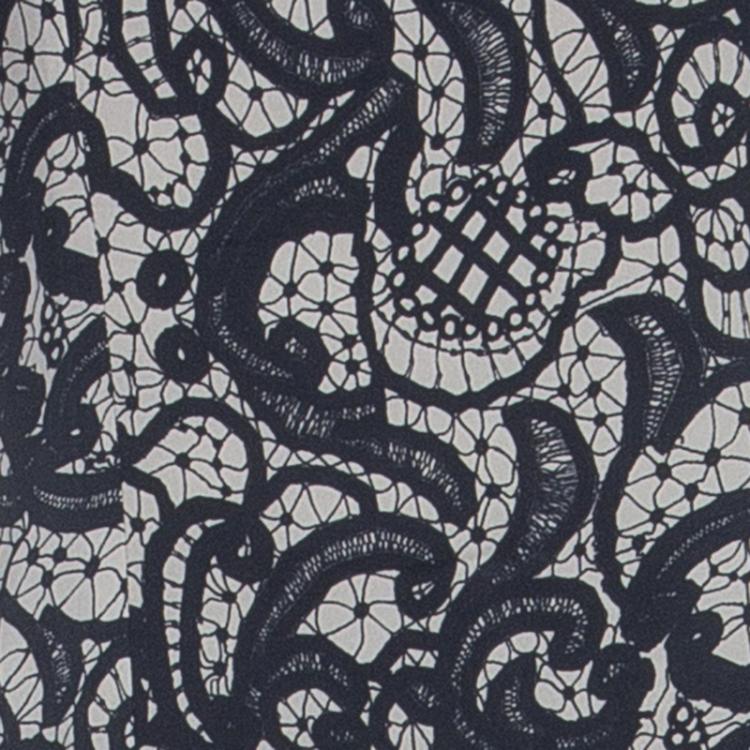 Pre Owned Dolce and Gabbana Lace Print Top and Skirt Set S