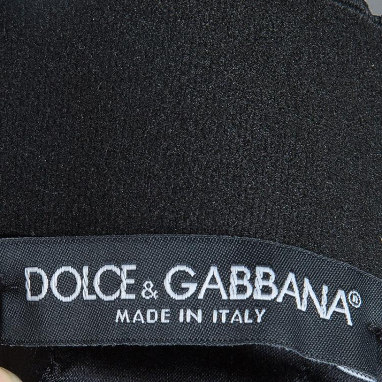 Pre Owned Dolce and Gabbana Lace Print Top and Skirt Set S
