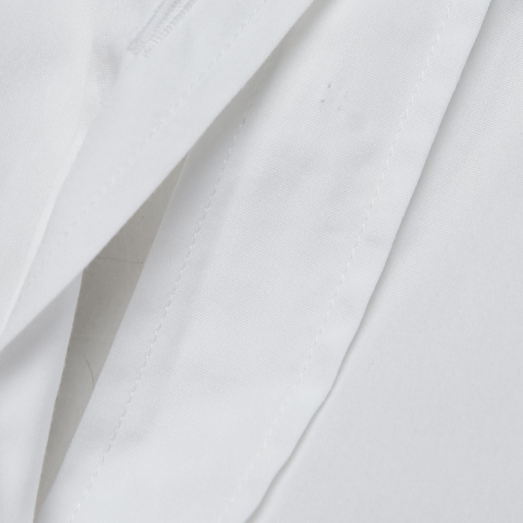 Pre Owned Dolce & Gabbana White Cotton Blend Button Front Shirt M