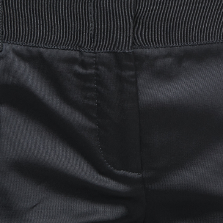 Pre Owned Dolce & Gabbana Black Wool Blend Straight Trousers M