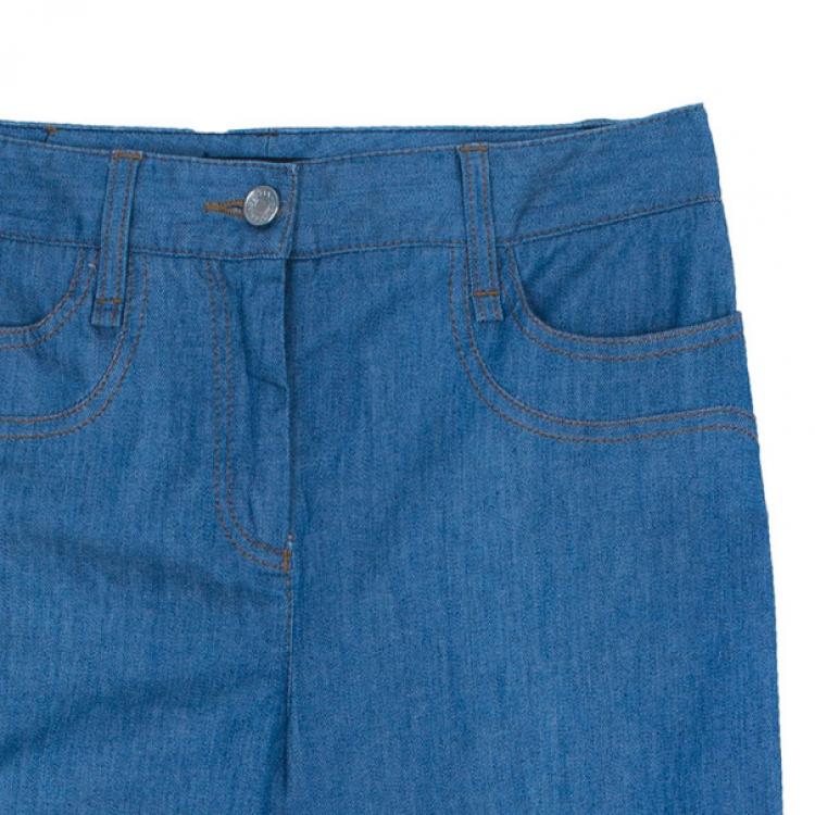 Pre Owned Dolce and Gabbana Blue Skinny Jeans S