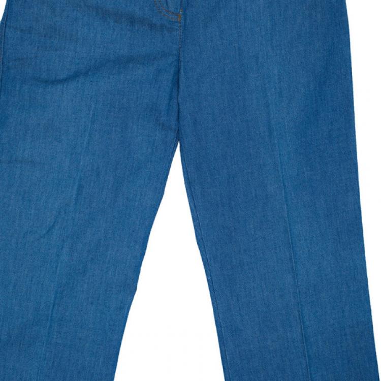Pre Owned Dolce and Gabbana Blue Skinny Jeans S