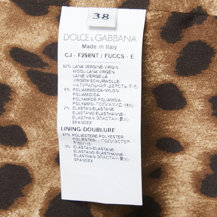 Pre Owned Dolce & Gabbana Black Wool Slim Fit Blazer S