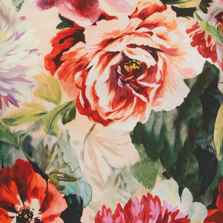 مملوكة مسبقًا Dolce & Gabbana Multicolor Floral Print Cap Sleeve Top S  