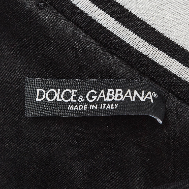Pre Owned Dolce & Gabbana Purple Queen's Angel Embroidered Velvet Track Suit S
