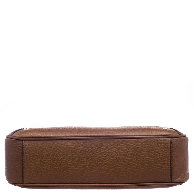 Pre Owned Dolce and Gabbana Brown Leather Shoulder Bag