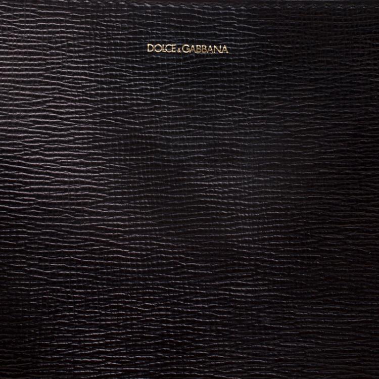 Pre Owned Dolce and  Gabbana Black Leather Tote