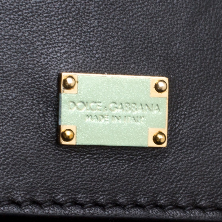 Pre Owned Dolce and Gabbana Leopard Print Coated Canvas Miss Sicily Tote