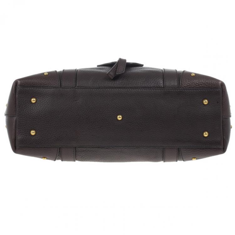 Pre Owned Dolce and Gabbana Brown Leather Tote