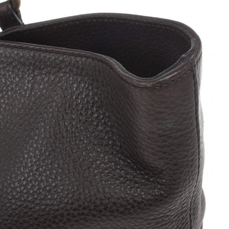 Pre Owned Dolce and Gabbana Brown Leather Tote